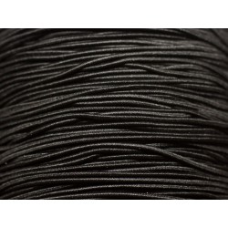 5 mètres - Fil Cordon Tissu Elastique 1mm Noir - 8741140018808 