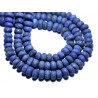 10pc - Perles de Pierre - Lapis Lazuli Mat Givré Rondelles 8x5mm - 8741140007840 