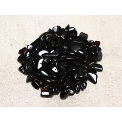 20pc - Perles Ambre naturelle Noire Cerise - Rocailles Chips 6-10mm - 4558550087706 