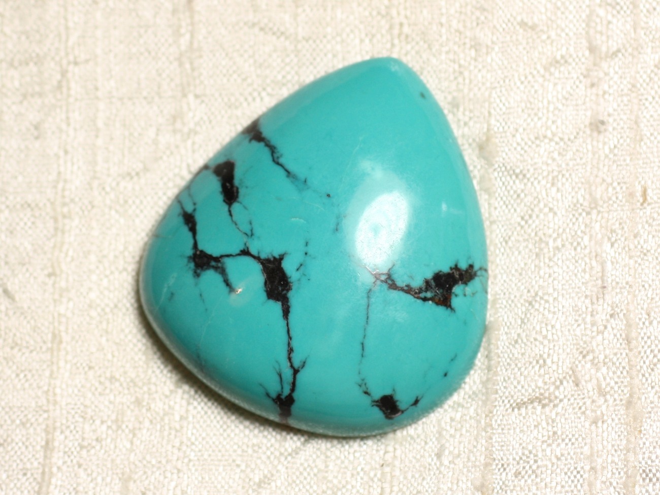 Cabochon steen - Natuurlijke Tibet Turquoise Druppel 47x43mm N16 - 4558550079596