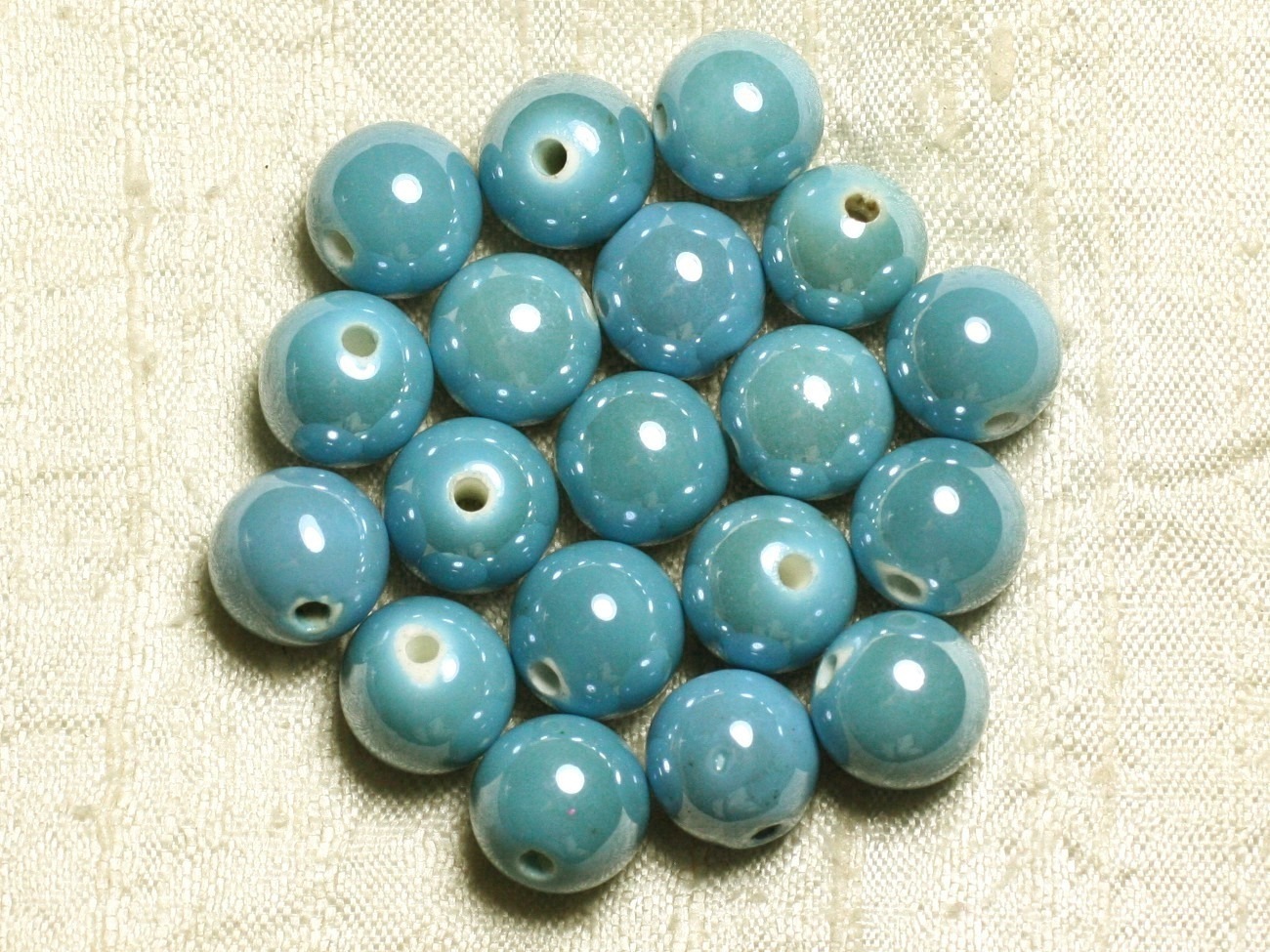 Lot Perles Boules Turquoise Turchese Turquoise Perline perles nacres
