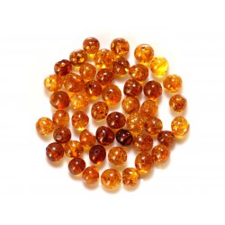 5pc - Perles d'Ambre - Boules irrégulières 8-10mm - 4558550027788 