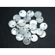 10pc - Perles Breloques Pendentifs Nacre Blanche Ronds 11mm 4558550037138 