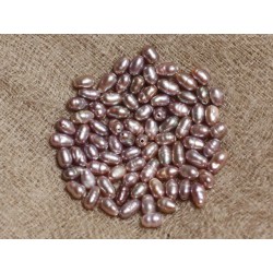 10pc - Perles de Culture Riz 2-3mm Vieux Rose   4558550037220