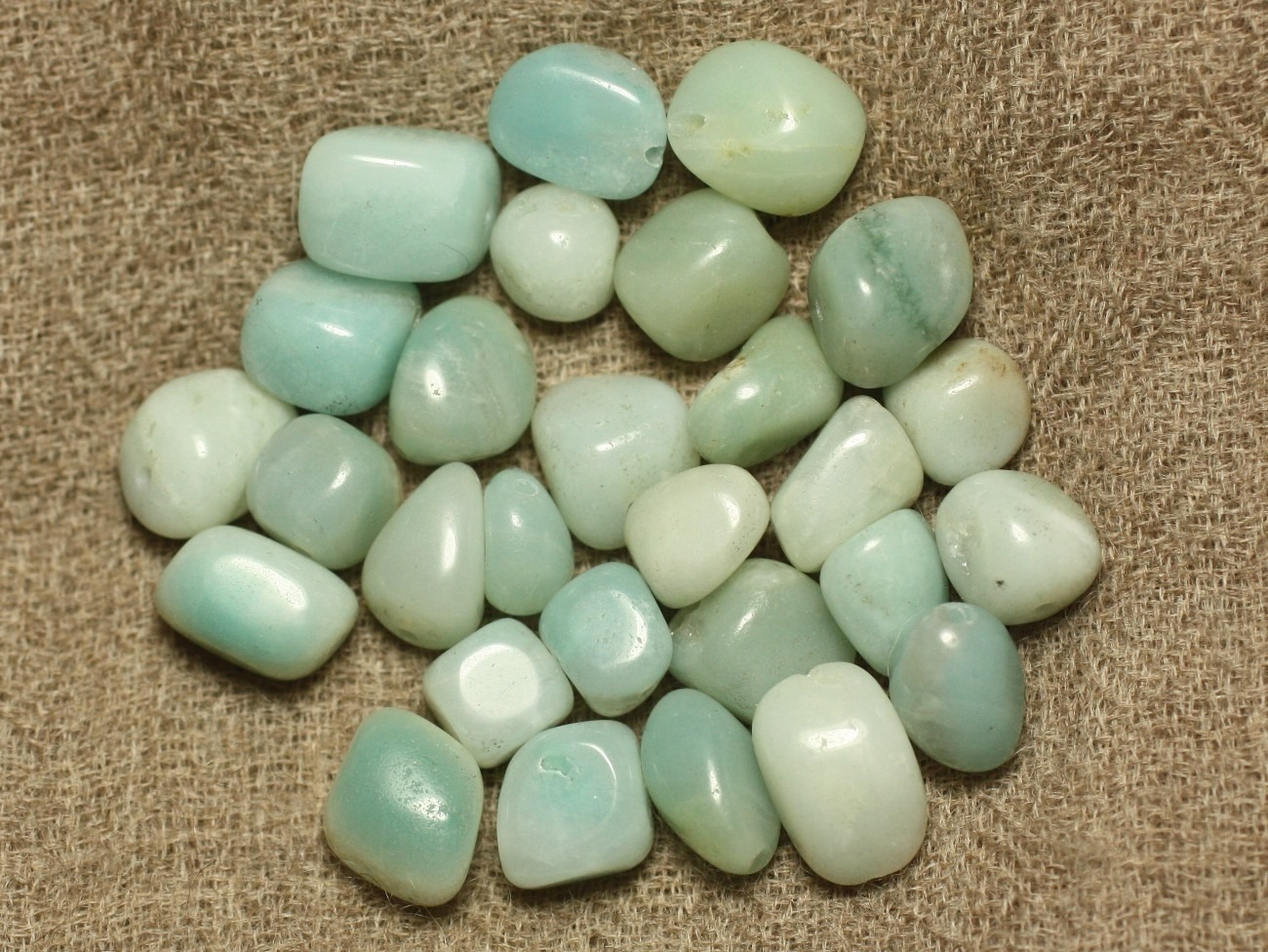 10pc - Perles de Pierre - Amazonite Nuggets 7-12mm   4558550020703