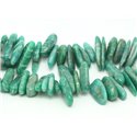 10pc - Perles de Pierre - Chips Rocailles Batonnets Amazonite Russie 12-22 mm - 4558550036292