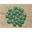 5pc - Perles de Pierre - Aventurine Verte Tonneaux 10x8mm