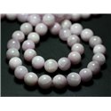 2pc - Perles de Pierre - Kunzite rose Boules 10mm - 8741140022263 