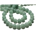 10pc - Perles de Pierre - Aventurine Verte Boules 8mm Mat Sablé Givré - 8741140022188 