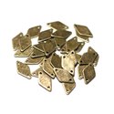 10pc - Connecteurs Perles Pendentifs Boucles d'oreilles Métal Bronze Losanges 15mm - 8741140021129 