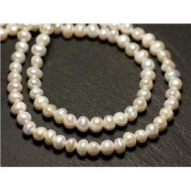 10pc - Freshwater Culture Pearls Balls 4-5mm Iridescent White - 8741140020924 