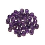 1pc - Perle de Pierre - Améthyste Boule Facettée 5mm - 8741140020276 