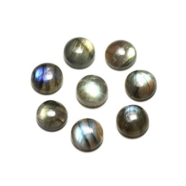 1pc - Cabochon Pierre - Labradorite Rond 10mm - 8741140020023