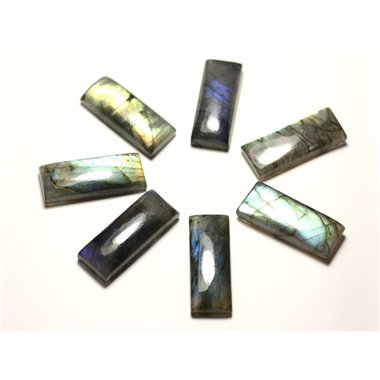 1pc - Cabochon de Pierre - Labradorite Rectangle 30x12mm - 8741140020054 