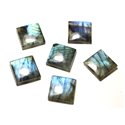 1pc - Cabochon de Pierre - Labradorite Carré 20mm - 8741140020061 