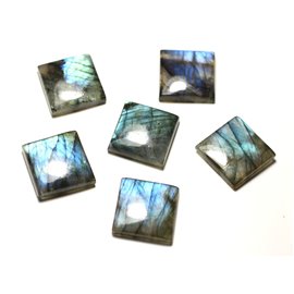 1pz - Cabochon in pietra - Labradorite Square 20mm - 8741140020061 