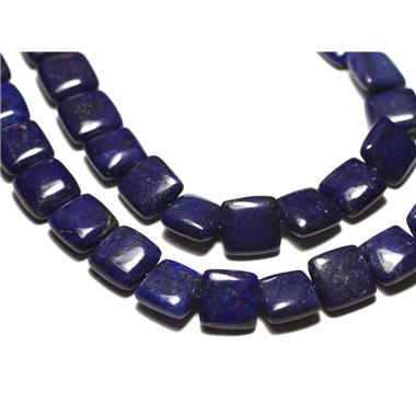 4pc - Perles de Pierre - Lapis Lazuli Carrés 12mm - 8741140019843 