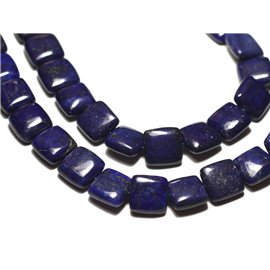 4Stk - Steinperlen - Lapislazuli Quadrate 12mm - 8741140019843 