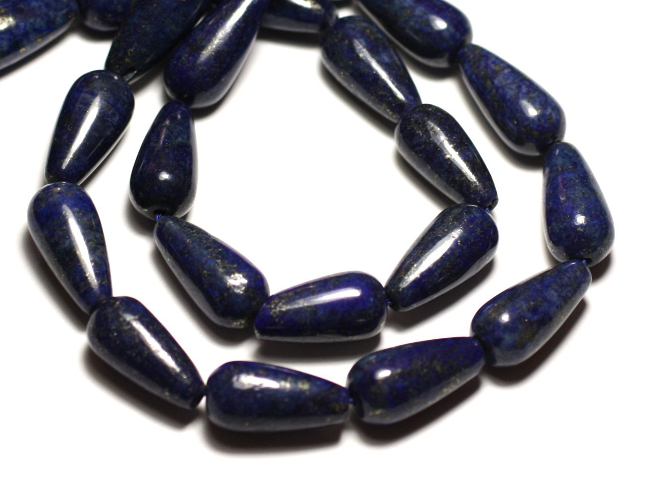 2pc - Perles de Pierre - Lapis Lazuli Gouttes 20x10mm - 8741140019850