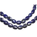 2pc - Perles de Pierre - Lapis Lazuli Ovales Facettés 14x10mm - 8741140019584 