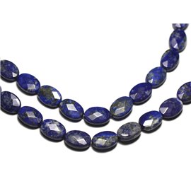 2Stk - Steinperlen - Lapislazuli oval facettiert 14x10mm - 8741140019584 