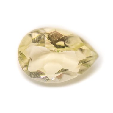 N1 - Cabochon Pierre - Topaze Jaune Facettée Goutte 16x11mm - 8741140018952 