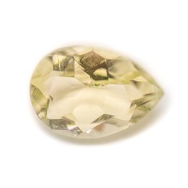 N1 - Cabochon Pierre - Topaze Jaune Facettée Goutte 16x11mm - 8741140018952 