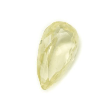 N8 - Cabochon Pierre - Topaze Jaune Facettée Goutte 18x10mm - 8741140019027 