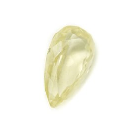 N8 - Pietra cabochon - Goccia di topazio giallo sfaccettato 18x10mm - 8741140019027 