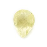 N10 - Cabochon Pierre - Topaze Jaune Facettée Goutte 18x13mm - 8741140019041 