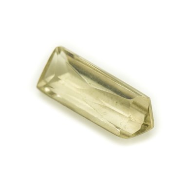 N18 - Cabochon Pierre - Topaze Jaune Facettée Rectangle 20x8mm - 8741140019126 