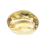 N21-3 - Cabochon Pierre - Topaze Jaune Facettée Ovale 11x9mm - 8741140019171 