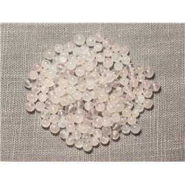 30pc - Perline di pietra - Sfere di quarzo rosa 3-4 mm - 8741140018761 