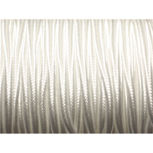 5 mètres - Fil Cordon Lanière Tissu Soutache Satin 2.5mm Blanc - 8741140018938 