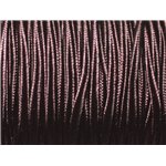 5 mètres - Fil Cordon Lanière Tissu Soutache Satin 2.5mm Marron Brun Café - 8741140018914 