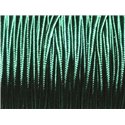 5 mètres - Fil Cordon Lanière Tissu Soutache Satin 2.5mm Vert Sapin Impérial - 8741140018846 