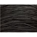 5 mètres - Fil Cordon Tissu Elastique Nylon 1mm Noir - 8741140018808 