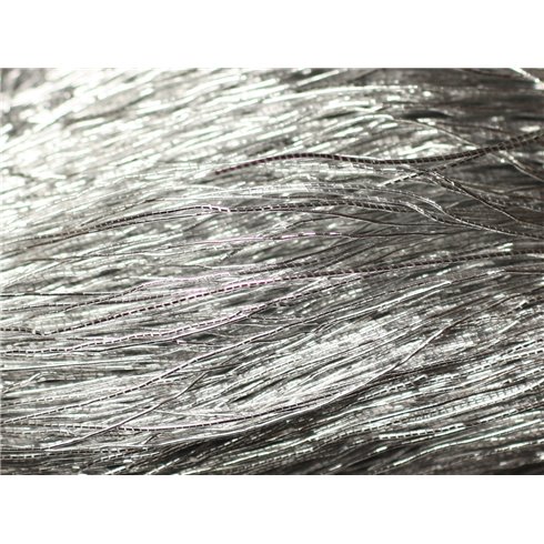 Echeveau 40 mètres env - Fil Cordon Tissu Nylon 0.3mm Gris Argenté - 8741140018822 Echeveau 40 mètres env - Fil Cordon Tissu Nylon 0.3mm Gris Argenté - 8741140018822