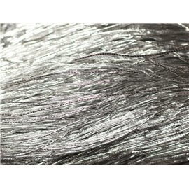 Matassa di circa 40 metri - Filo di corda in tessuto di nylon 0,3 mm grigio argento - 8741140018822