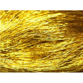 Knäuel ca. 40 Meter - Fadenschnur Stoff Nylon 0,3 mm Goldgelb - 8741140018815