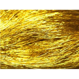 Madeja 40 metros aprox - Hilo Cordón Tela Nylon 0.3mm Amarillo Dorado - 8741140018815