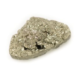 N1 - Cabochon de Pierre - Raw golden pyrite 31x29mm - 8741140018310 