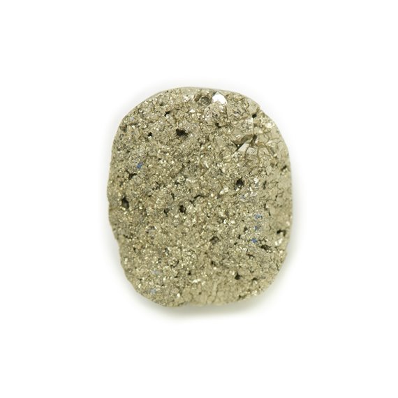 N10 - Cabochon de Pierre - Pyrite dorée brut 22x18mm - 8741140018402 