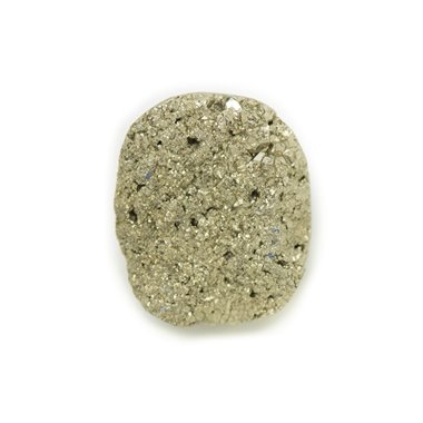 N10 - Cabochon de Pierre - Pyrite dorée brut 22x18mm - 8741140018402 