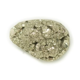 N11 - Cabochon de Pierre - Raw golden pyrite 24x16mm - 8741140018419 