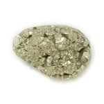 N11 - Cabochon de Pierre - Pyrite dorée brut 24x16mm - 8741140018419 