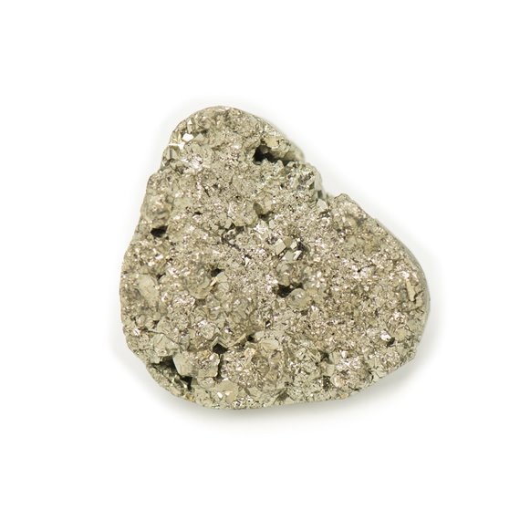 N12 - Cabochon de Pierre - Pyrite dorée brut 21x19mm - 8741140018426 