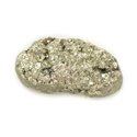 N17 - Cabochon de Pierre - Pyrite dorée brut 28x14mm - 8741140018471 