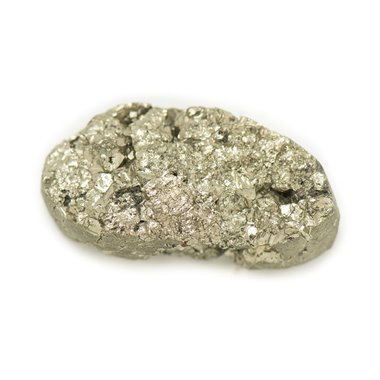 N17 - Cabochon de Pierre - Pyrite dorée brut 28x14mm - 8741140018471 