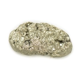 N17 - Cabochon de Pierre - Roher goldener Pyrit 28x14mm - 8741140018471 